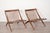 Mid-Century Modern Pair Folke Ohlsson for Dux Scissor Sculptural Lounge Chairs For Sale - Image 3 of 9