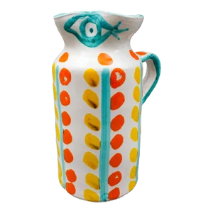 Desimone Italy 1965 Signed Modernist Abstract Studio Art Pottery Pitcher Jug