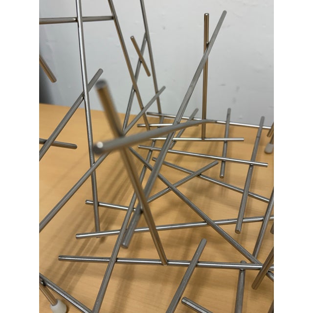 Silver Fratelli Campana for Alessi Blow Up Stainless Steel Magazine Holder For Sale - Image 8 of 12