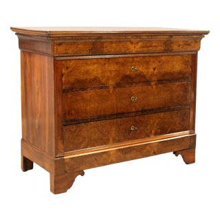 19th Century Louis Philippe Chest of Drawers in Walnut For Sale