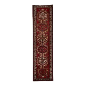 1940s Vintage Persian Heriz Runner Rug 3’0″ X 11’2″