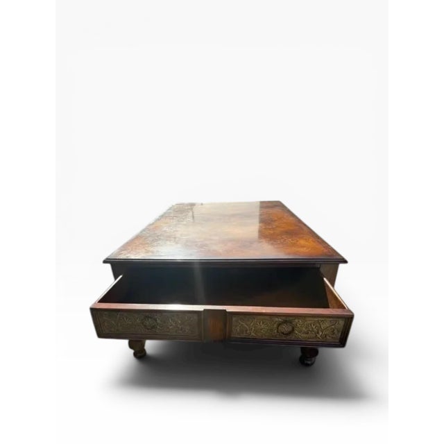 Theodore Alexander “Armoury Collection” Carved Coffee Table