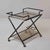 Mid-Century Italian Black Faux-Bamboo Bar Trolley For Sale In Detroit - Image 6 of 12