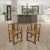 This pair antique walnut armchair was constructed using mortise-and-tenon joinery, with square cutout backs and front. It...