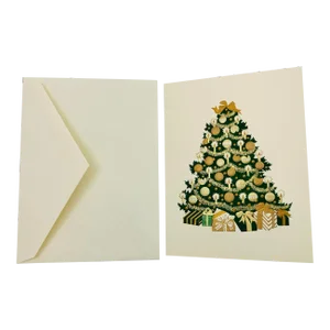 Cartier Luxury Christmas Tree Set of 10 Stationery Cards Set Season's Greetings