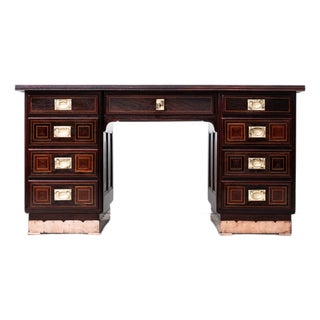 Art Nouveau Gentleman's Writing Desk by Bernhard Ludwig, 1890s For Sale