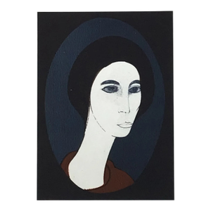 1979 Andre Minaux Original Lithograph Female Looking to Right