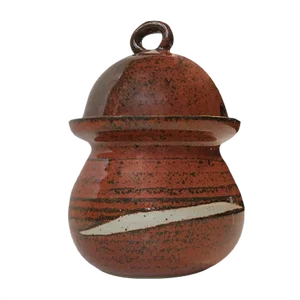 Scandinavian Modern Glazed Jam Jar in Stoneware, 1970s