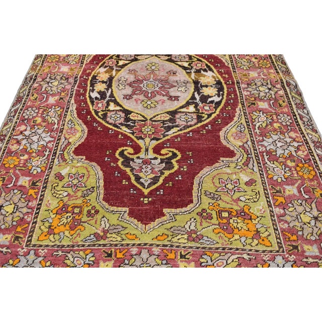 Vintage Turkish Oushak Rug - 03'08 X 06'02 For Sale In Dallas - Image 6 of 8