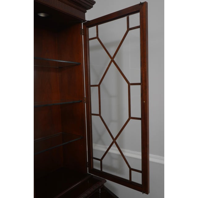 Baker Chippendale Historic Charleston Mahogany China Cabinet For Sale In Philadelphia - Image 6 of 18