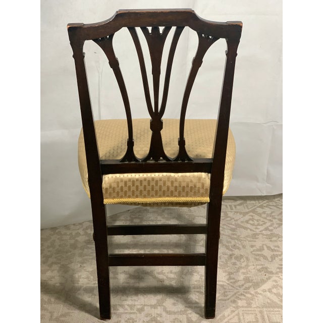 Hepplewhite Antique Chairs Desk Dining Library Hepplewhite Sheraton 19th Century For Sale - Image 3 of 6