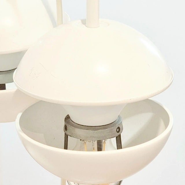 White Space Age Cascading Lamp by Klaus Hempel for Kaiser Leuchten, Germany, 1970s For Sale - Image 8 of 12