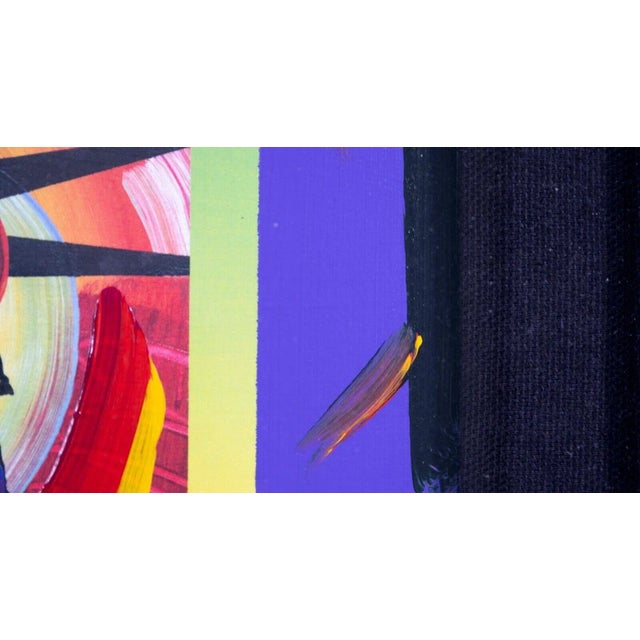 Peter Max Liberty Head II on Blends Signed Mixed Media on Paper Framed 2000s For Sale - Image 10 of 11