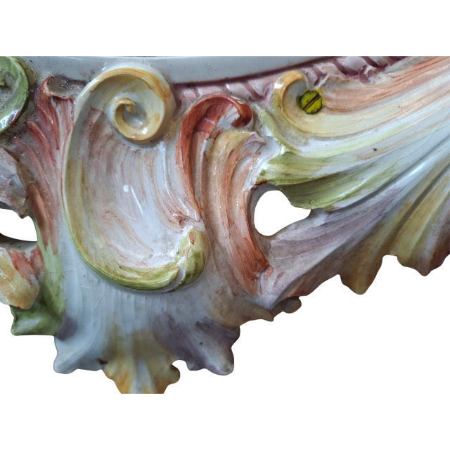 Art Mirror in Polychrome Ceramic by Maria Pegoraro for Riccardo Capuzzo Bassano, 1950 For Sale - Image 17 of 18