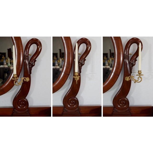 Small Early 19th Century Restoration Period Psyche Commode For Sale - Image 9 of 18