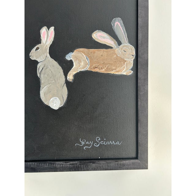 Very Large Framed Diptych Painting Titled Dawn For Sale In New York - Image 6 of 13