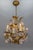 Hollywood Regency Style Gilt Metal and Pink Porcelain Roses Chandelier, Italy, 1970s For Sale - Image 13 of 18