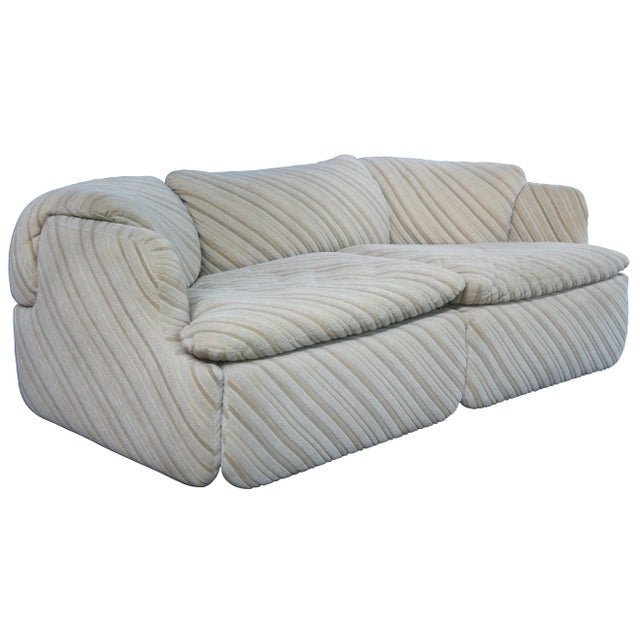 Postmodern Alberto Rosselli Saporiti Italia Post Modern Confidential Sofa For Sale - Image 3 of 13