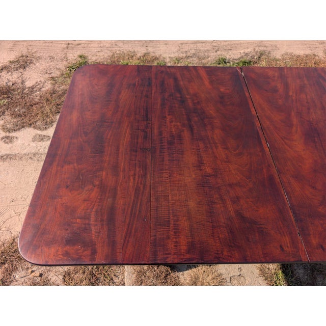 19th Century Large 19th Century Biedermeier Table in Mahogany For Sale - Image 5 of 18