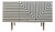 Vintage Sideboard with Op Art Motif, Poland, 1972 For Sale