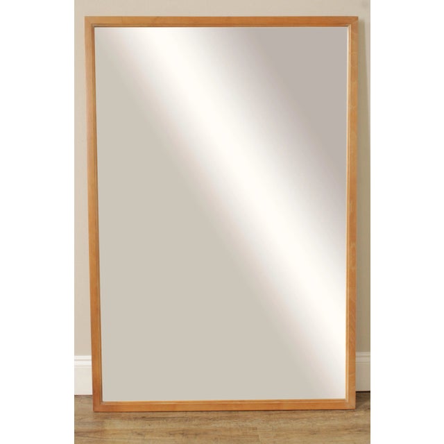 High Quality American Made Vintage Rectangular Wood Frame Dresser or Wall Mirror, By Drexel (Not Labeled)