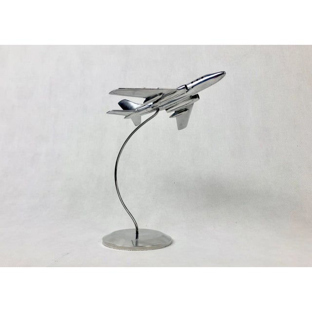 Tu-124 plane statuette, from the 1950s. All aluminum. Very good condition. Additional dimension: dimensions of the plane...