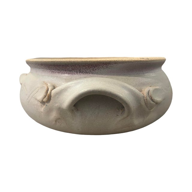 Vintage Mid Century Modern Pottery Lidded Casserole Bowl Ceramic Studio Pottery For Sale In Palm Springs - Image 6 of 12