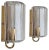 Glass Wall Lights attributed to Glashütte Limburg, Germany, 1960s, Set of 2 For Sale