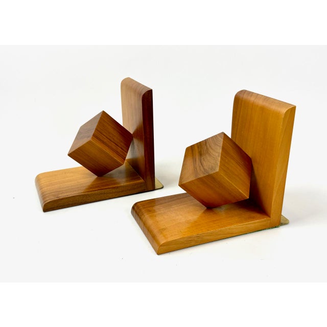 Mid-Century Modern Cube Bookends from Nassauer Kunstgewerbe, 1960s, Set of 2, in Flawless conditions. Designed 1960 to...