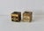 Gold Vintage Hand-Made Italian Florentine Tissue Box Cover Gold White Black Mid-Century- A Pair For Sale - Image 8 of 11