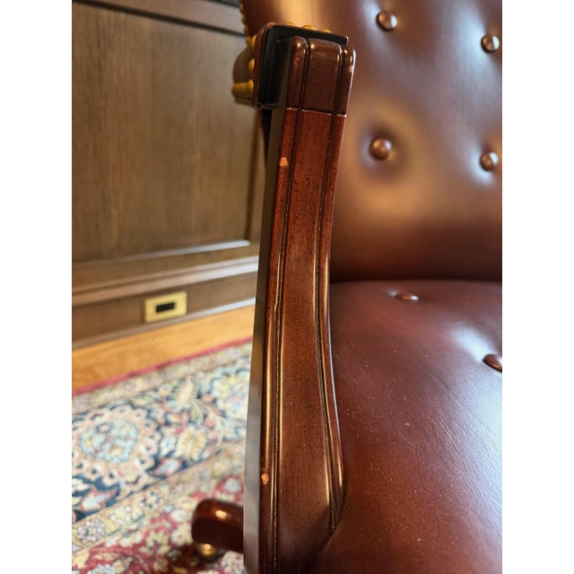 Animal Skin Georgetown Swivel-Tilt Chair For Sale - Image 7 of 9