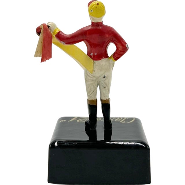 Vintage the 21 Club Nyc Restaurant Equestrian Jockey Paperweight Vmi Alumni For Sale In Washington DC - Image 6 of 12