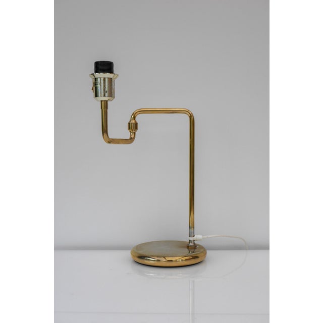 Scandinavian Brass Swing Arm Table Lamp For Sale - Image 6 of 12