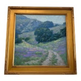 Late 20th Century “Springtime in Laguna” by Joseph Aaron – Original Oil Painting in Gilded Frame For Sale