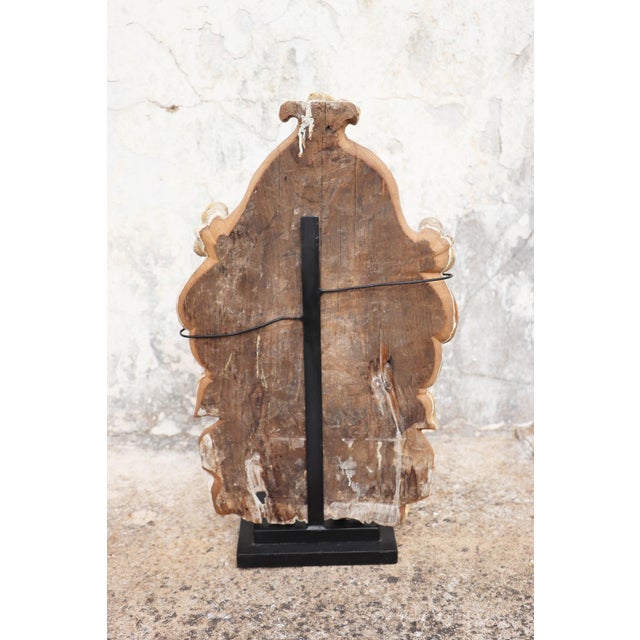 18th Century Cherub Angel Within a Baldachin, 18th Century, Portuguese Baroque For Sale - Image 5 of 15