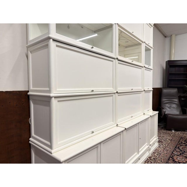 Ivory English White Bookcase from Globe Wernicke For Sale - Image 8 of 18