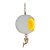 Antique Abstract Egg Shaped Shade With Sculptural Dragon Goddess Finial Pendant Light For Sale