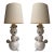 Contemporary Pair of Ceramic Atomo Lamps by Antonio Cagianelli, Italy For Sale
