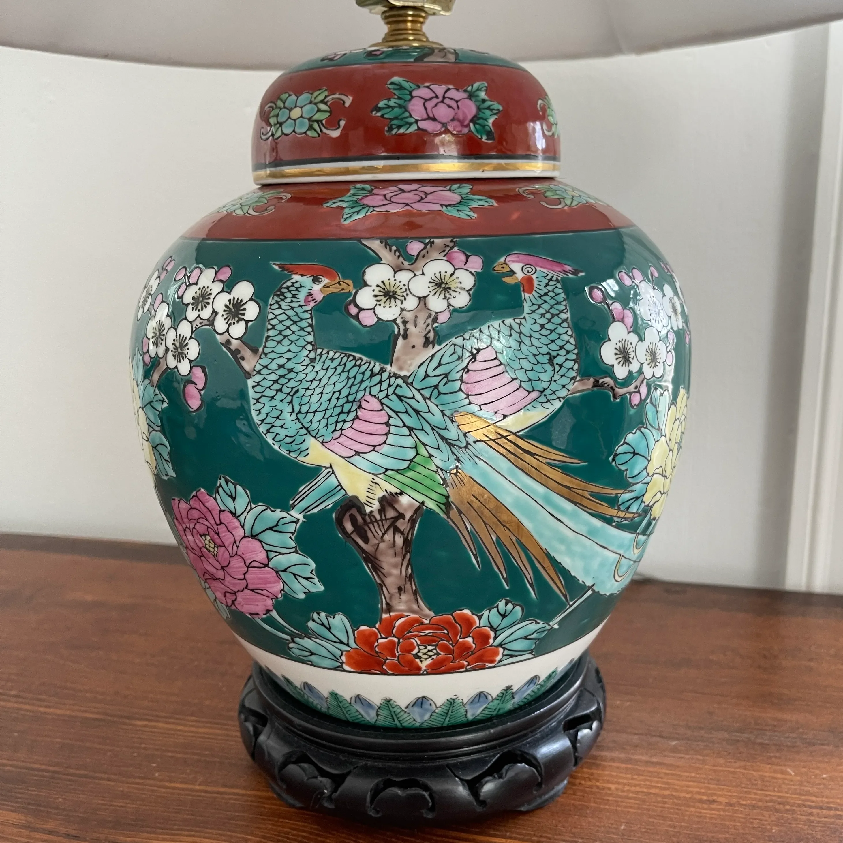 Vintage Imari Ginger Jar Table Lamp | Chairish