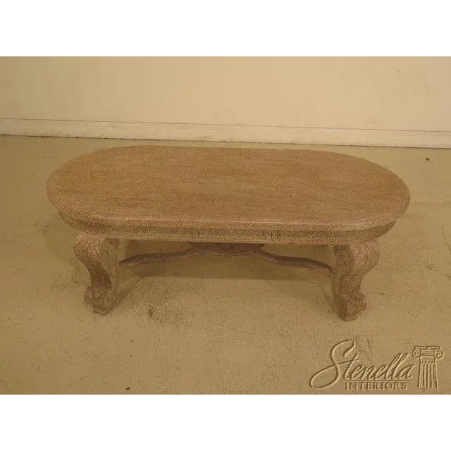 Italian Oblong Paint Decorated Designer Coffee Table For Sale - Image 13 of 13