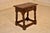 Victorian 19th Century English Oak Carved Joint Stool For Sale - Image 3 of 7