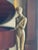 Brutalist Female Nude Metal Sculpture on Black Granite Base Total 20.25 Inches Tall For Sale - Image 4 of 11