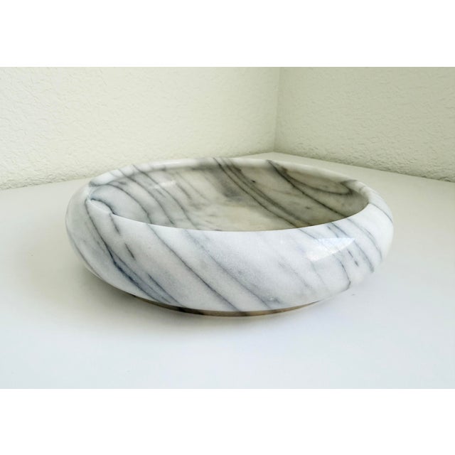 Mid-Century Modern Vintage Marble Vide Poche Catchall Bowl For Sale - Image 3 of 11