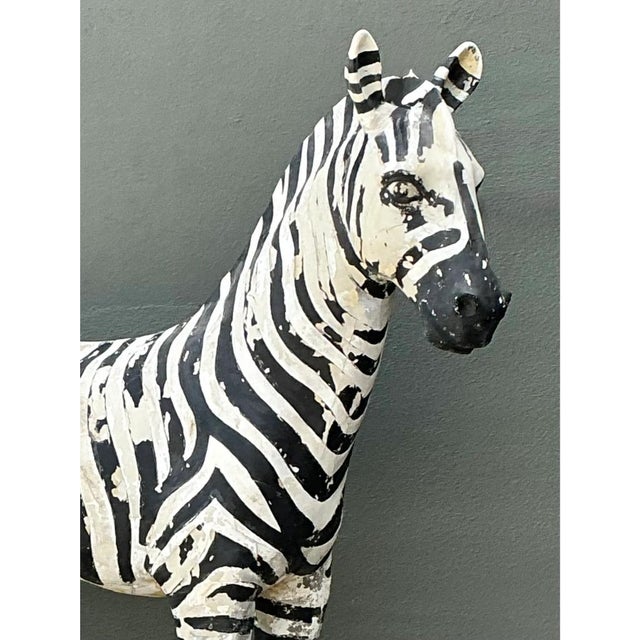 Vintage Life Size Baby Zebra For Sale - Image 11 of 15