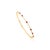 Modern 14k Gold Bangle Bracelet Statement With Rubies & Diamonds For Sale - Image 3 of 11