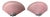 Postmodern Wall Sconces in Powder Pink Glass from Happy Lights, 1980s, Set of 2 For Sale