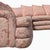 1980s Postmodern Pink Floral Curved Sectional Sofa For Sale - Image 17 of 18
