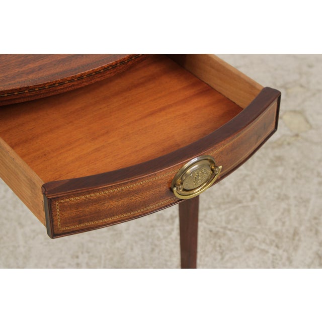 Kindel Mahogany 1 Drawer Connecticut Side Table For Sale In Philadelphia - Image 6 of 14
