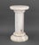 Neoclassical Style Diminutive Carved Quartz Doric Column. 18.5" H x 10.5" Diameter. Provenance: From a Tribeca Estate.