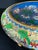 Large Vintage Chinese Cloisonné Lotus Bowl on Carved Wood Stand, 14 Inches For Sale - Image 4 of 8